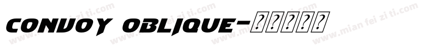 convoy oblique字体转换